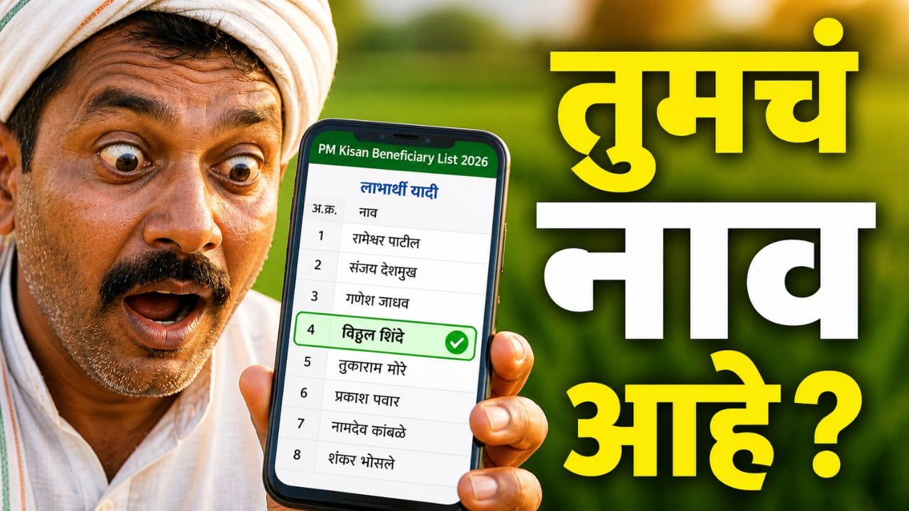 pm kisan beneficiary list 2026 mobile var name check marathi