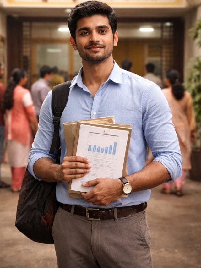 Young Marathi entrepreneur working on startup business plan