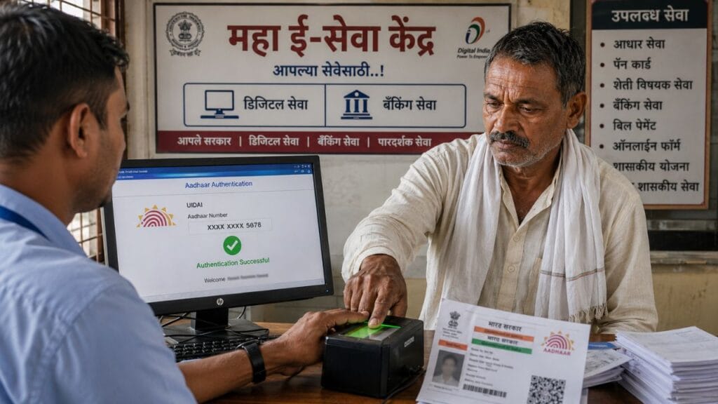 Farmer Aadhaar biometric verification for loan waiver