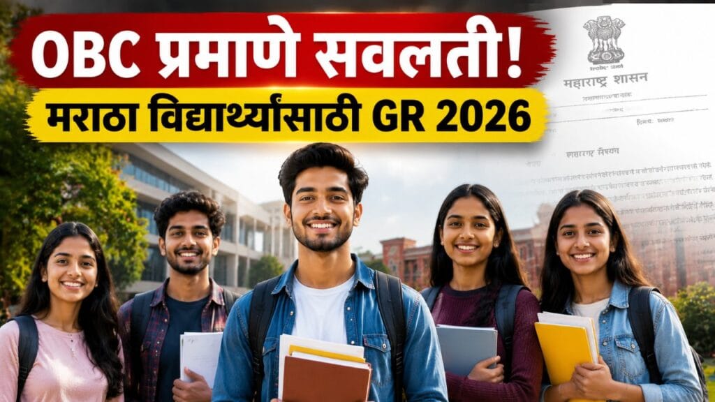 Maratha Students OBC Benefits GR 2026 Maharashtra Government Educational Concessions