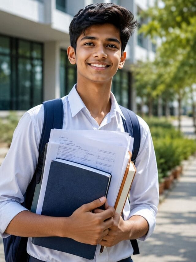 Indian students smiling with books and exam papers representing Maharashtra Board Exam Changes 2026
